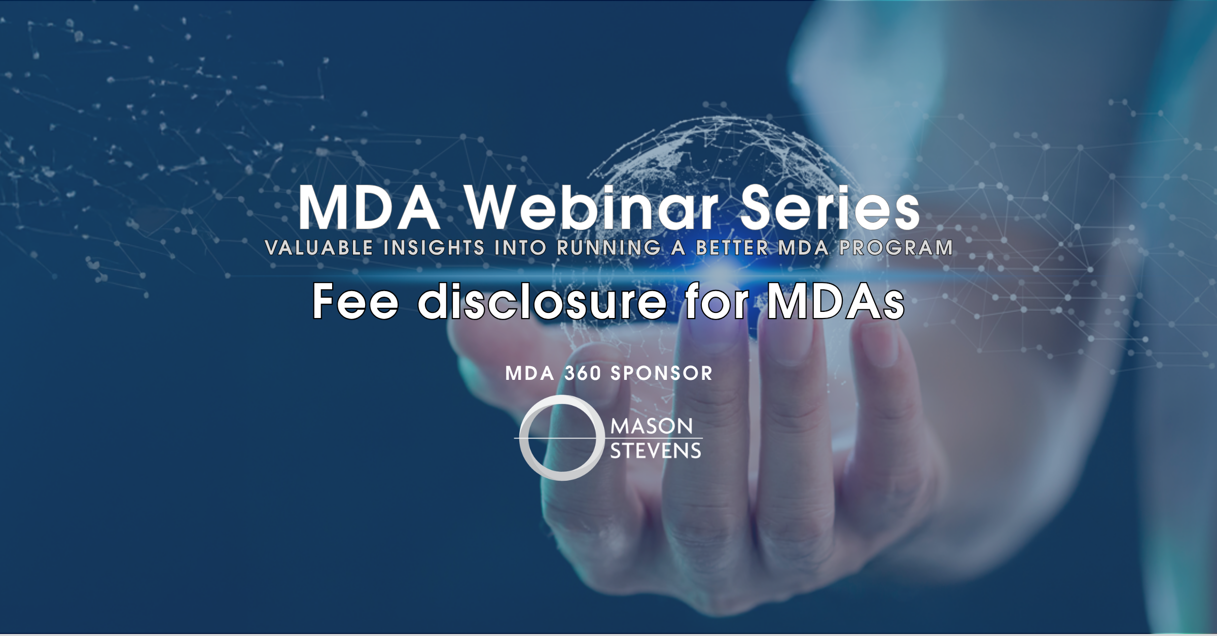MDA 360 - Fee disclosure for MDAs